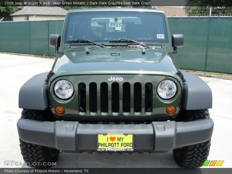 Jeep Green Metallic / Dark Slate Gray/Medium Slate Gray 2008 Jeep Wrangler X 4x4