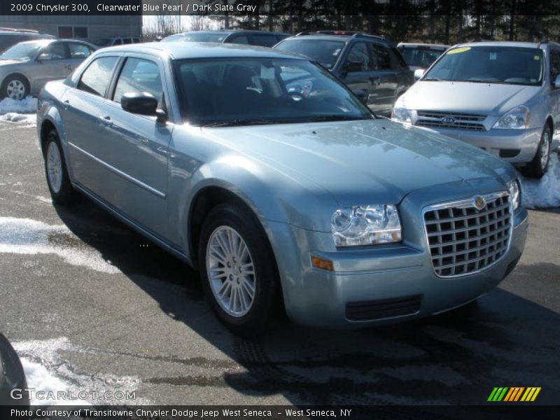 Clearwater Blue Pearl / Dark Slate Gray 2009 Chrysler 300