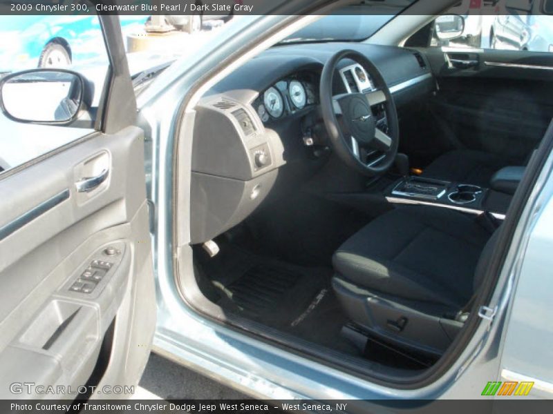 Clearwater Blue Pearl / Dark Slate Gray 2009 Chrysler 300