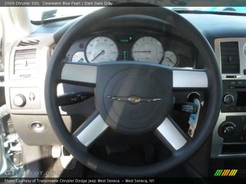 Clearwater Blue Pearl / Dark Slate Gray 2009 Chrysler 300