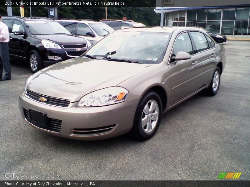 Amber Bronze Metallic / Neutral Beige 2007 Chevrolet Impala LT