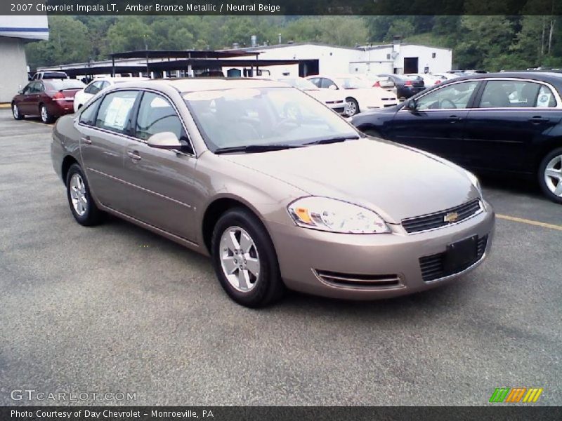 Amber Bronze Metallic / Neutral Beige 2007 Chevrolet Impala LT