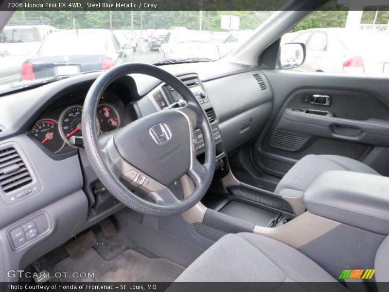 Steel Blue Metallic / Gray 2006 Honda Pilot EX 4WD