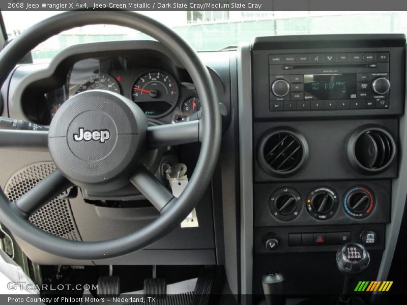 Jeep Green Metallic / Dark Slate Gray/Medium Slate Gray 2008 Jeep Wrangler X 4x4