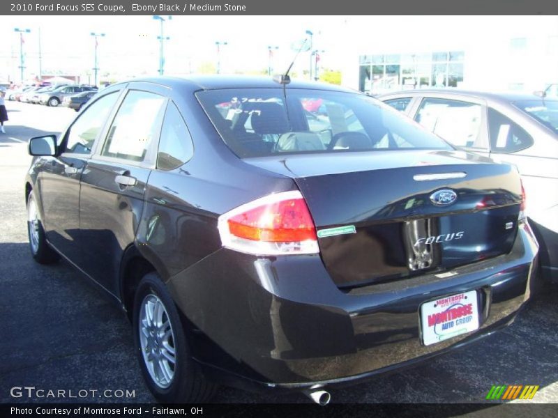 Ebony Black / Medium Stone 2010 Ford Focus SES Coupe
