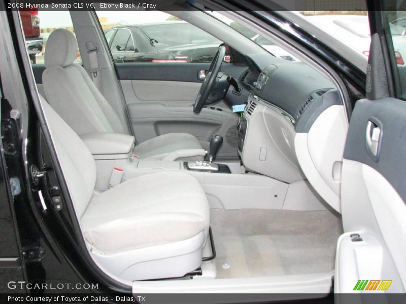 Ebony Black / Gray 2008 Hyundai Sonata GLS V6