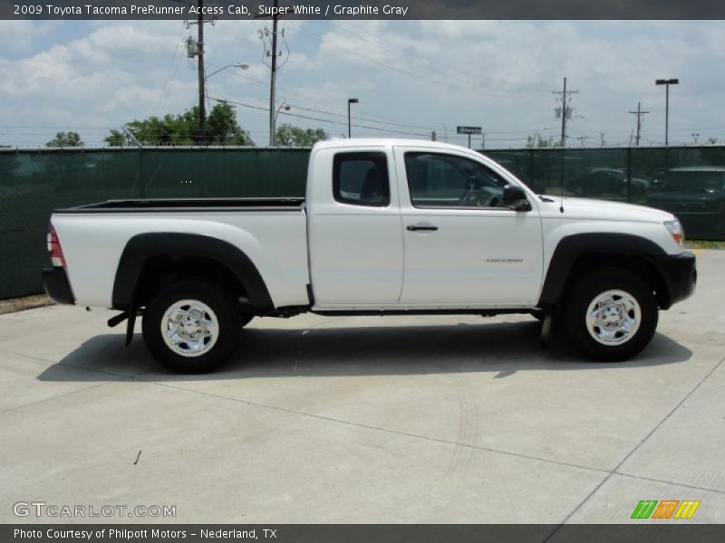 Super White / Graphite Gray 2009 Toyota Tacoma PreRunner Access Cab