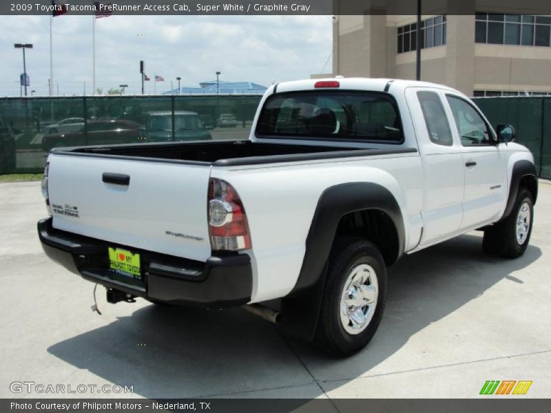 Super White / Graphite Gray 2009 Toyota Tacoma PreRunner Access Cab