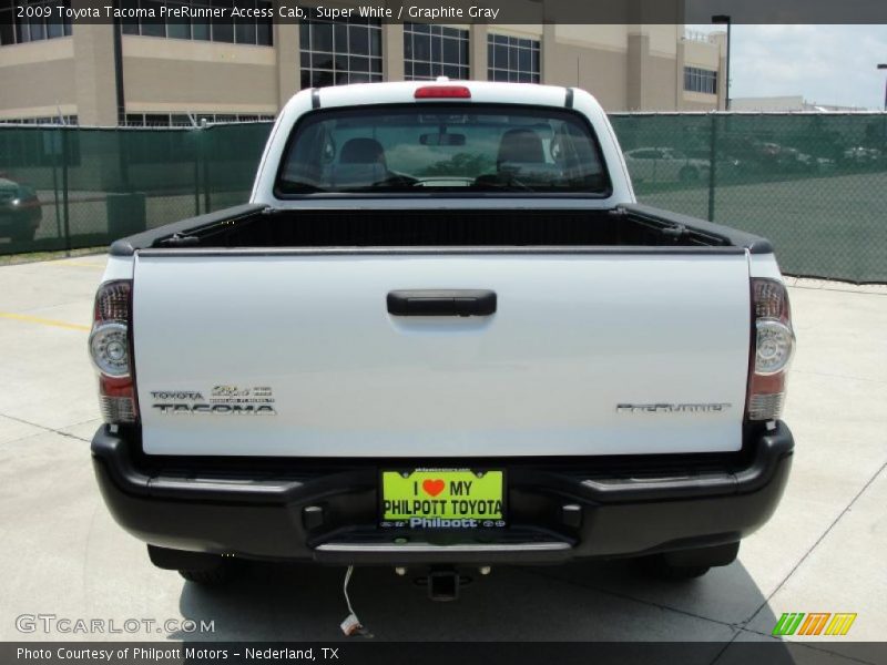 Super White / Graphite Gray 2009 Toyota Tacoma PreRunner Access Cab