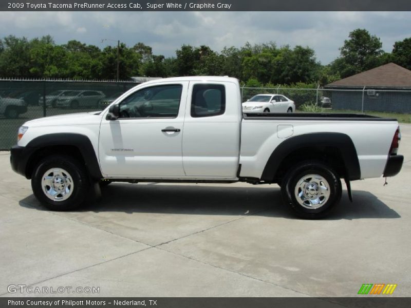 Super White / Graphite Gray 2009 Toyota Tacoma PreRunner Access Cab