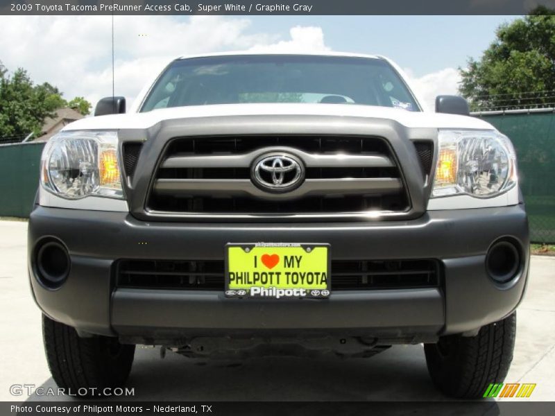 Super White / Graphite Gray 2009 Toyota Tacoma PreRunner Access Cab