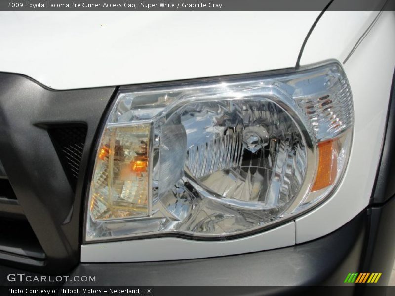 Super White / Graphite Gray 2009 Toyota Tacoma PreRunner Access Cab