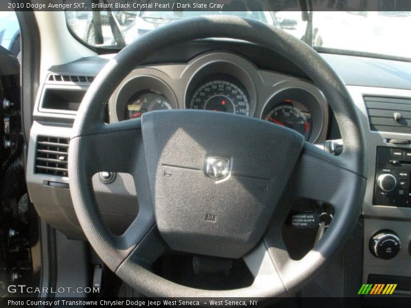 Brilliant Black Crystal Pearl / Dark Slate Gray 2010 Dodge Avenger SXT
