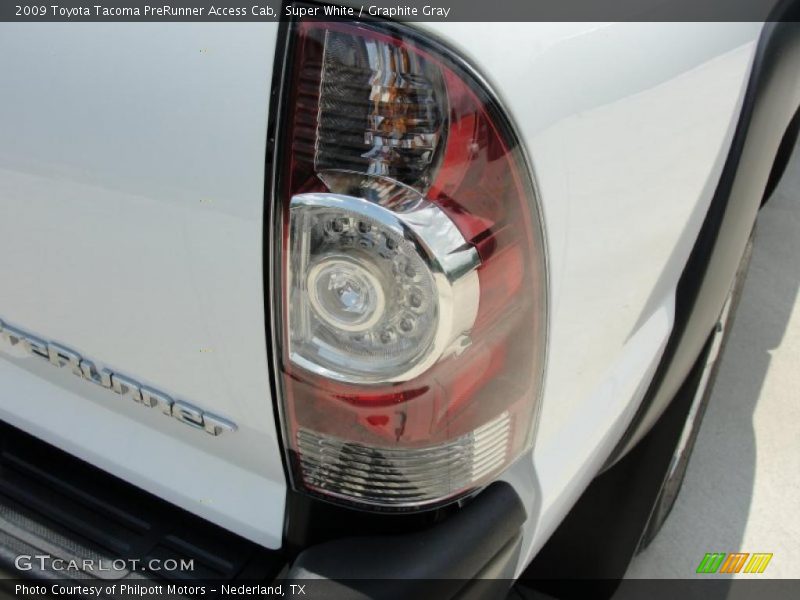 Super White / Graphite Gray 2009 Toyota Tacoma PreRunner Access Cab