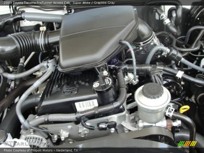 Super White / Graphite Gray 2009 Toyota Tacoma PreRunner Access Cab