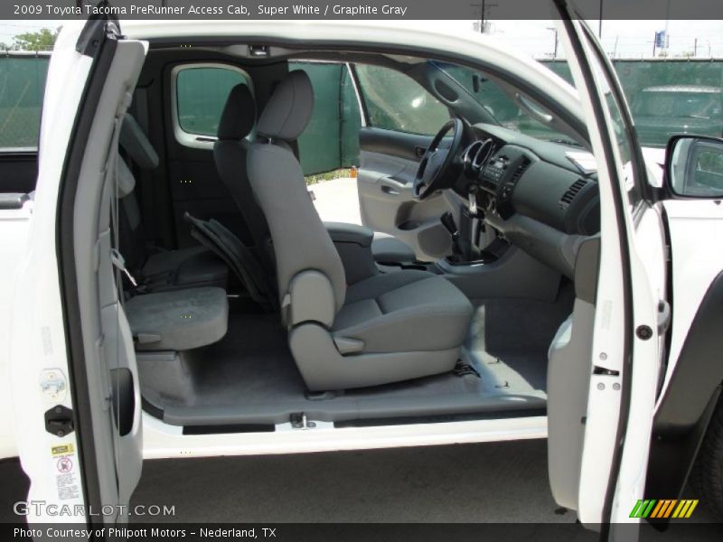 Super White / Graphite Gray 2009 Toyota Tacoma PreRunner Access Cab