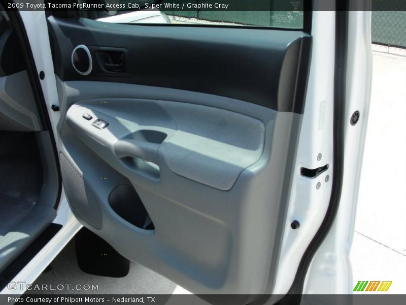 Super White / Graphite Gray 2009 Toyota Tacoma PreRunner Access Cab