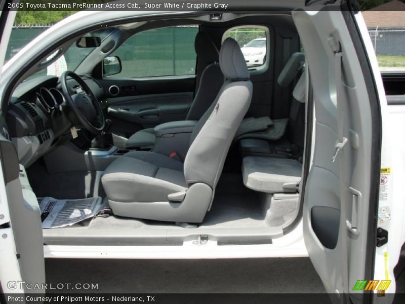 Super White / Graphite Gray 2009 Toyota Tacoma PreRunner Access Cab