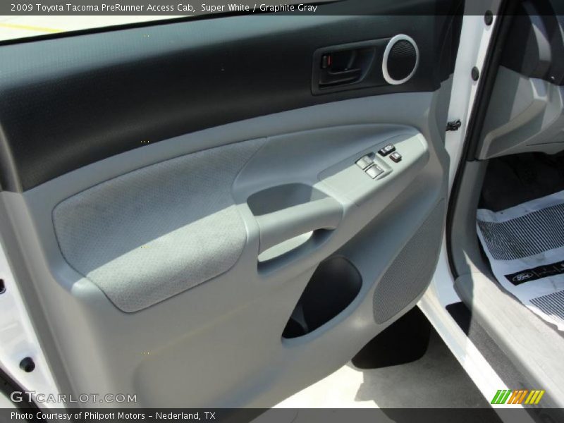 Super White / Graphite Gray 2009 Toyota Tacoma PreRunner Access Cab
