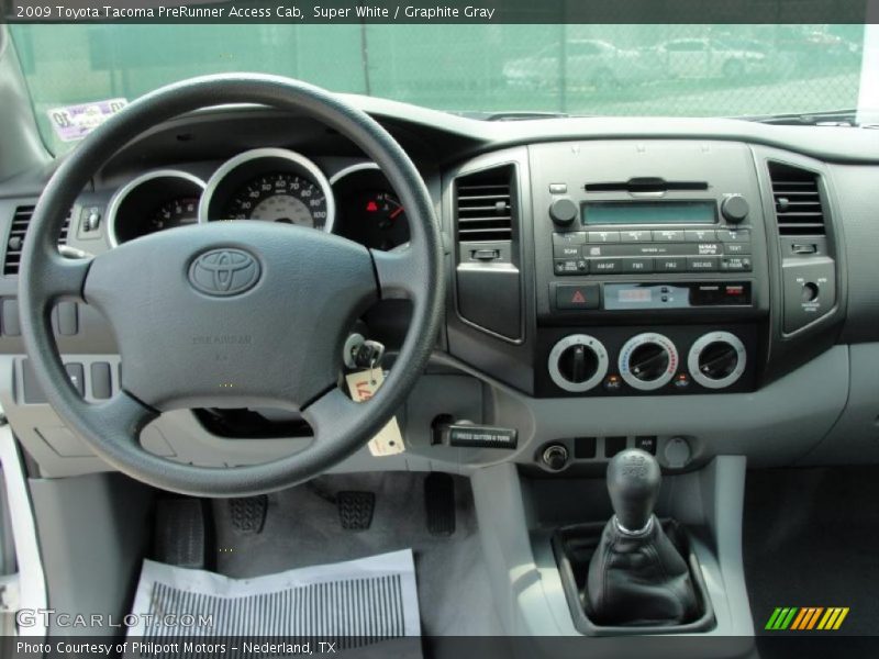 Super White / Graphite Gray 2009 Toyota Tacoma PreRunner Access Cab