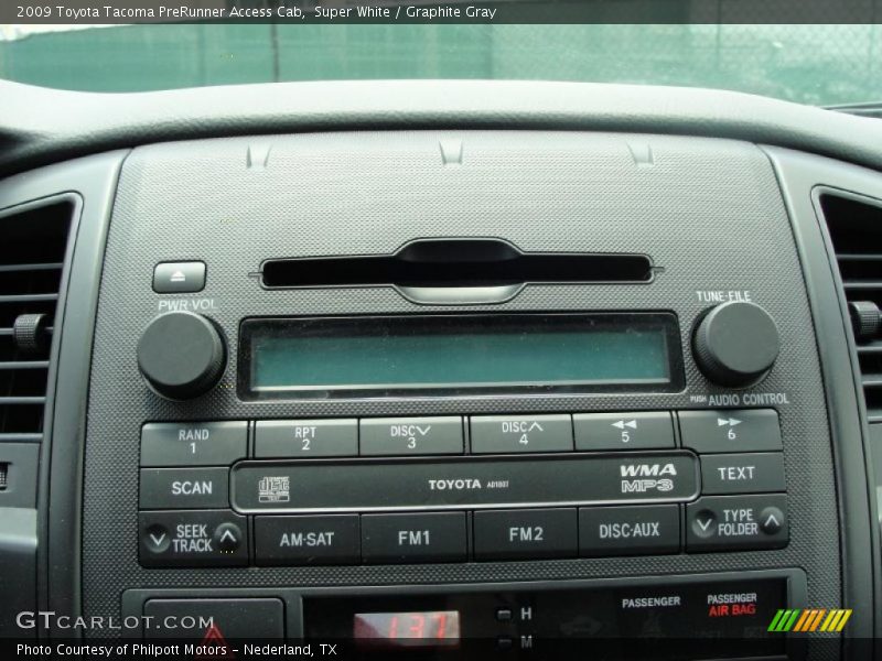 Super White / Graphite Gray 2009 Toyota Tacoma PreRunner Access Cab