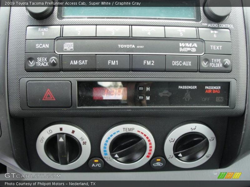 Super White / Graphite Gray 2009 Toyota Tacoma PreRunner Access Cab