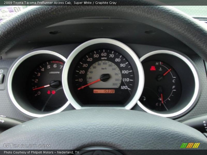 Super White / Graphite Gray 2009 Toyota Tacoma PreRunner Access Cab
