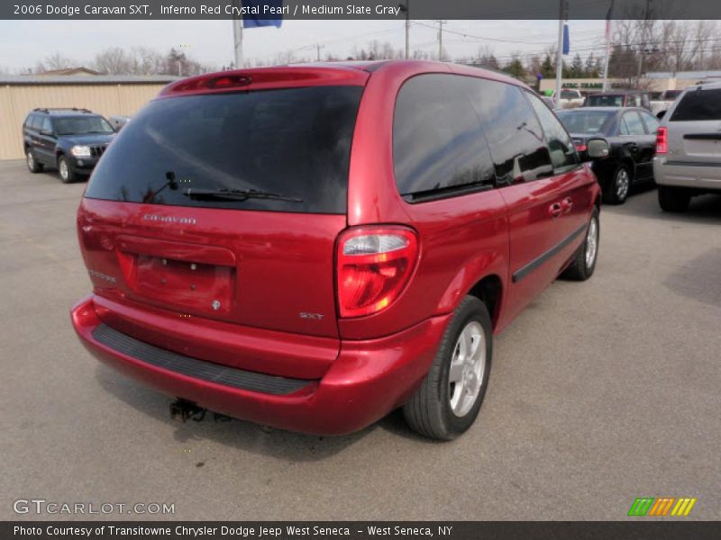 Inferno Red Crystal Pearl / Medium Slate Gray 2006 Dodge Caravan SXT