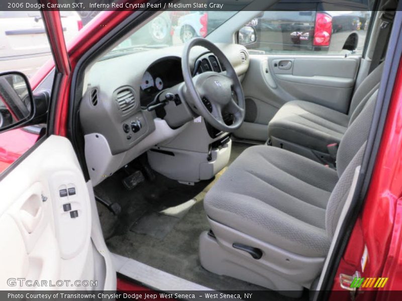 Inferno Red Crystal Pearl / Medium Slate Gray 2006 Dodge Caravan SXT