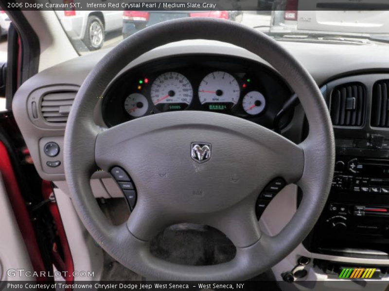 Inferno Red Crystal Pearl / Medium Slate Gray 2006 Dodge Caravan SXT