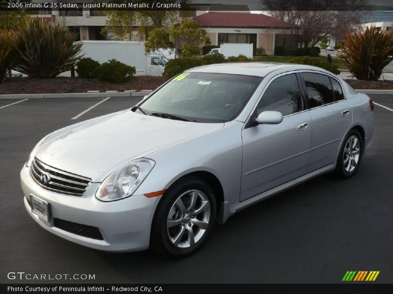 Liquid Platinum Metallic / Graphite 2006 Infiniti G 35 Sedan