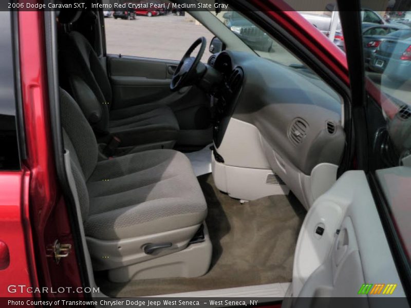Inferno Red Crystal Pearl / Medium Slate Gray 2006 Dodge Caravan SXT