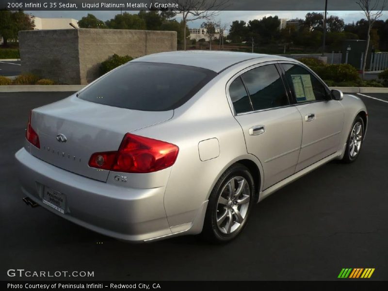 Liquid Platinum Metallic / Graphite 2006 Infiniti G 35 Sedan