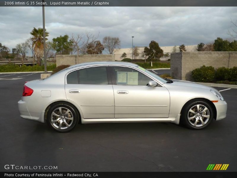Liquid Platinum Metallic / Graphite 2006 Infiniti G 35 Sedan