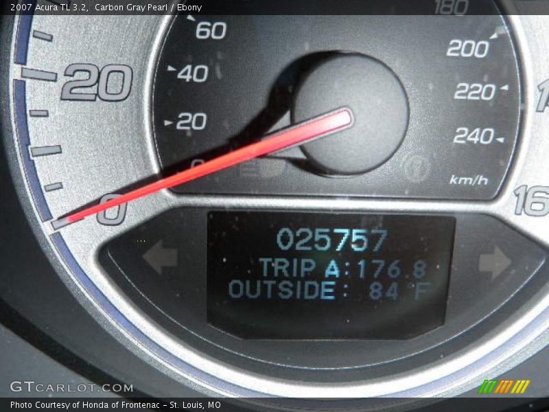 Carbon Gray Pearl / Ebony 2007 Acura TL 3.2