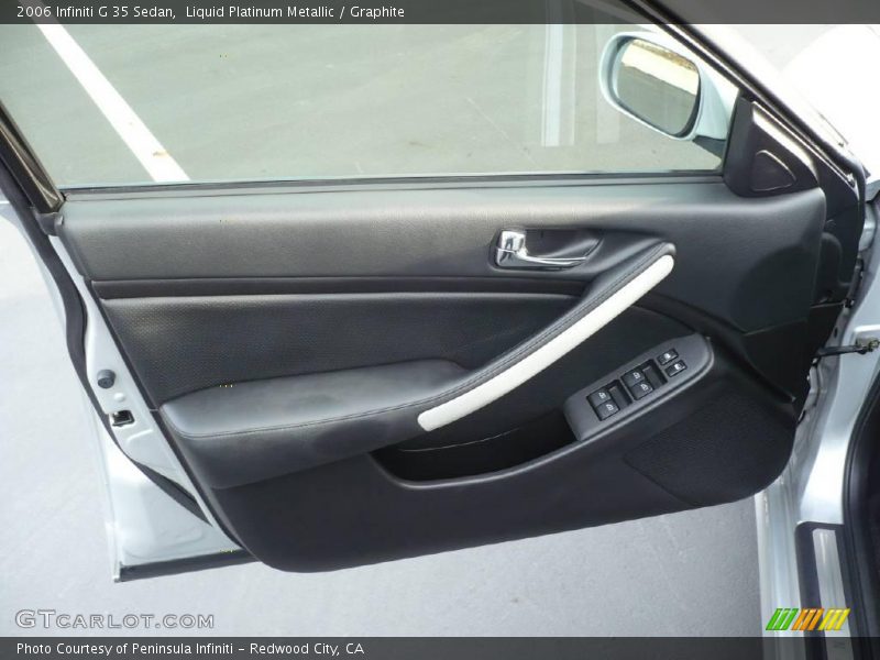 Liquid Platinum Metallic / Graphite 2006 Infiniti G 35 Sedan