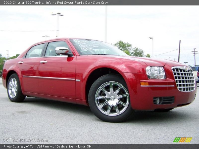 Inferno Red Crystal Pearl / Dark Slate Gray 2010 Chrysler 300 Touring