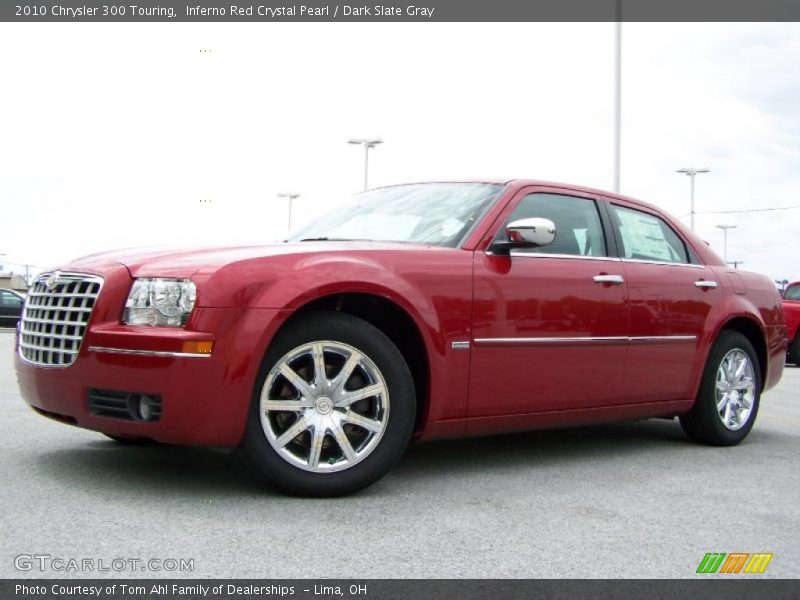 Inferno Red Crystal Pearl / Dark Slate Gray 2010 Chrysler 300 Touring