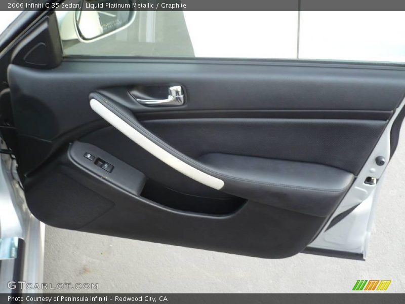 Liquid Platinum Metallic / Graphite 2006 Infiniti G 35 Sedan
