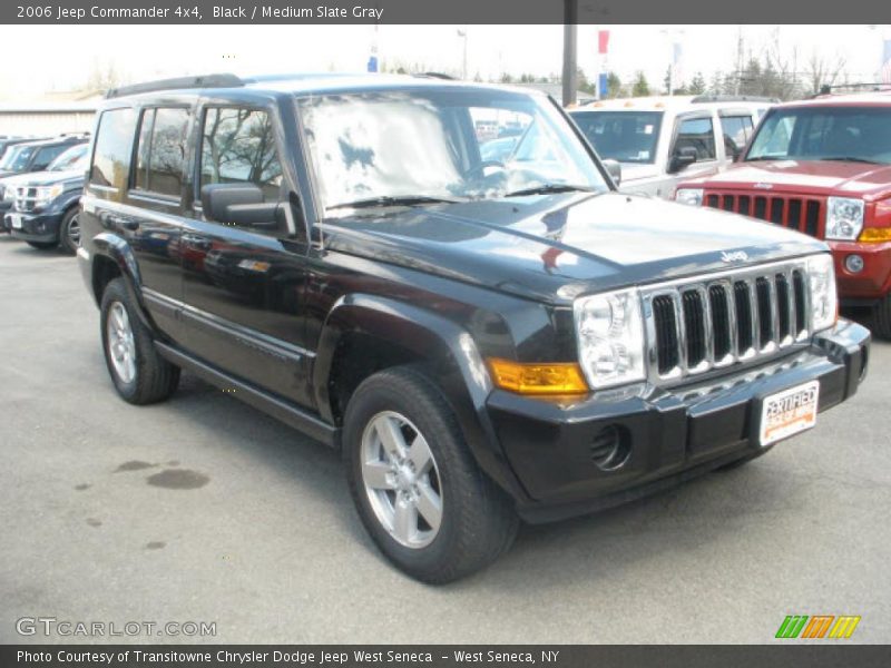 Black / Medium Slate Gray 2006 Jeep Commander 4x4