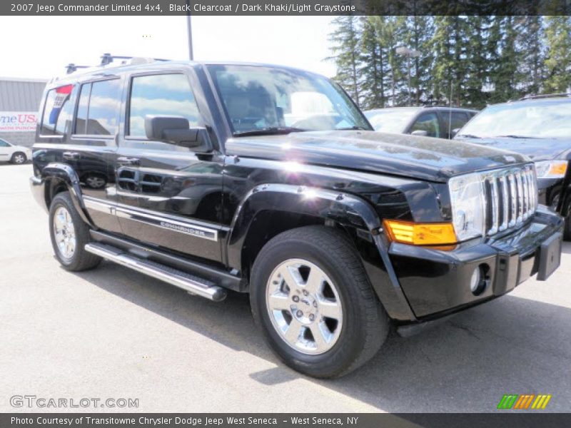 Black Clearcoat / Dark Khaki/Light Graystone 2007 Jeep Commander Limited 4x4