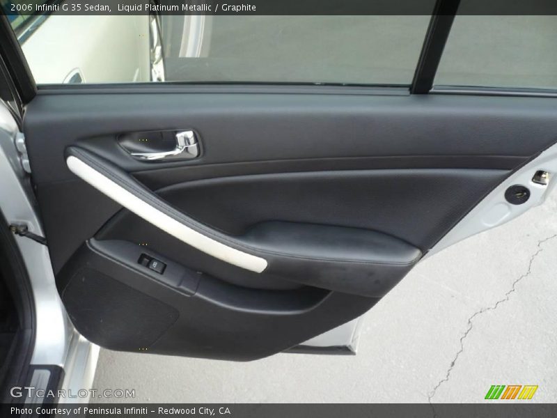 Liquid Platinum Metallic / Graphite 2006 Infiniti G 35 Sedan