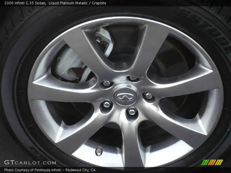 Liquid Platinum Metallic / Graphite 2006 Infiniti G 35 Sedan