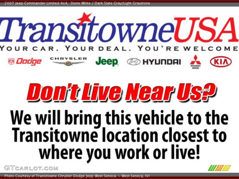 Stone White / Dark Slate Gray/Light Graystone 2007 Jeep Commander Limited 4x4