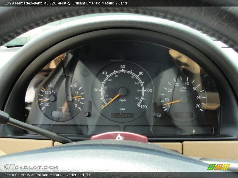 Brilliant Emerald Metallic / Sand 1999 Mercedes-Benz ML 320 4Matic