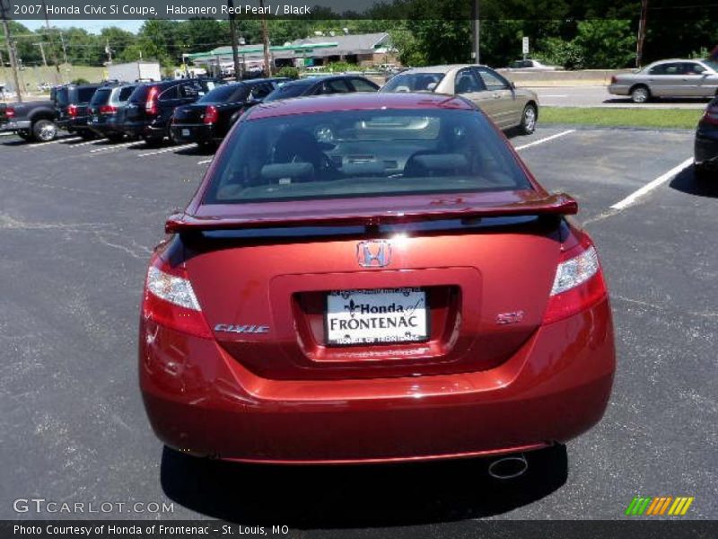 Habanero Red Pearl / Black 2007 Honda Civic Si Coupe