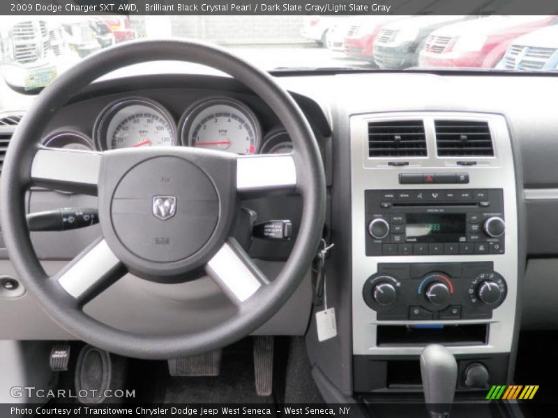 Brilliant Black Crystal Pearl / Dark Slate Gray/Light Slate Gray 2009 Dodge Charger SXT AWD