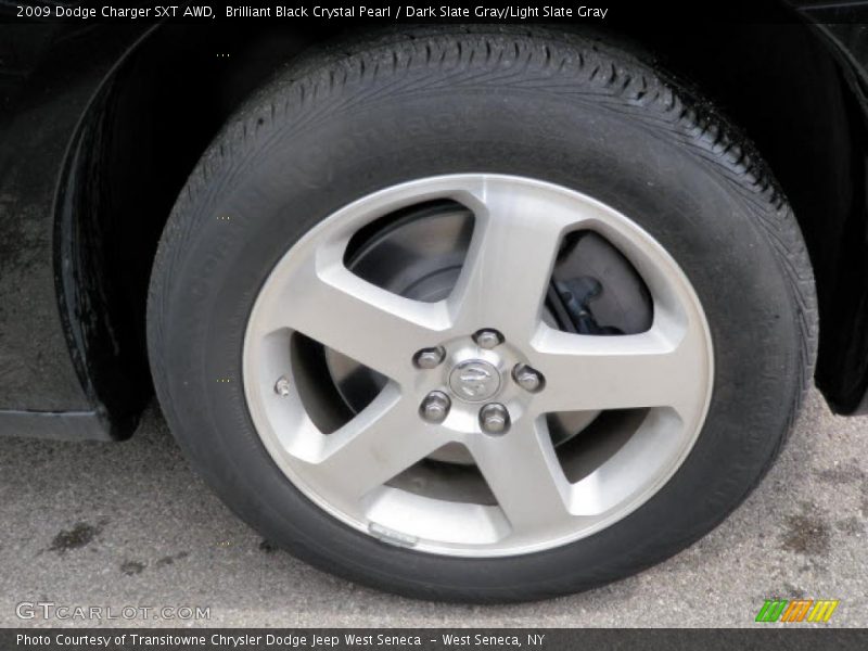 Brilliant Black Crystal Pearl / Dark Slate Gray/Light Slate Gray 2009 Dodge Charger SXT AWD