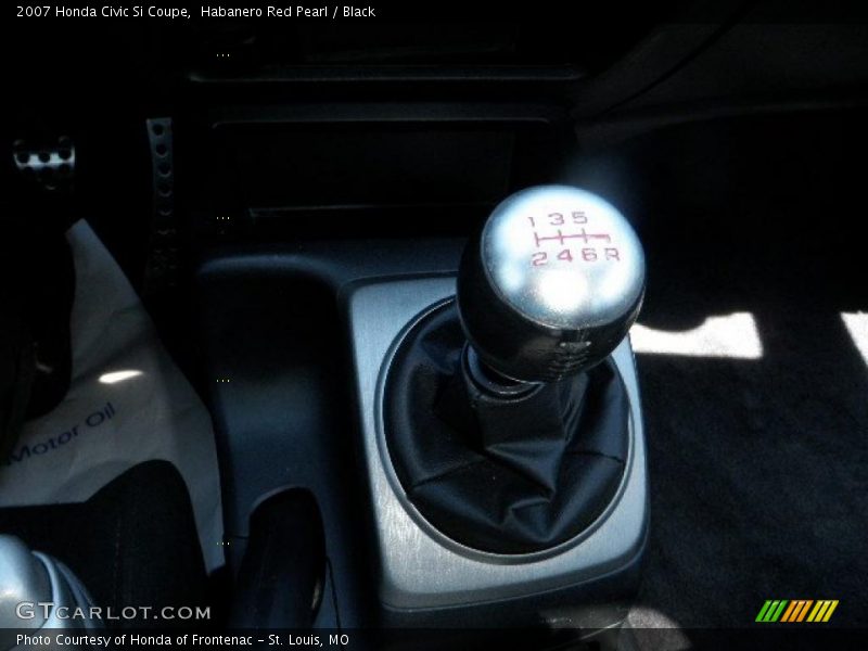 Habanero Red Pearl / Black 2007 Honda Civic Si Coupe