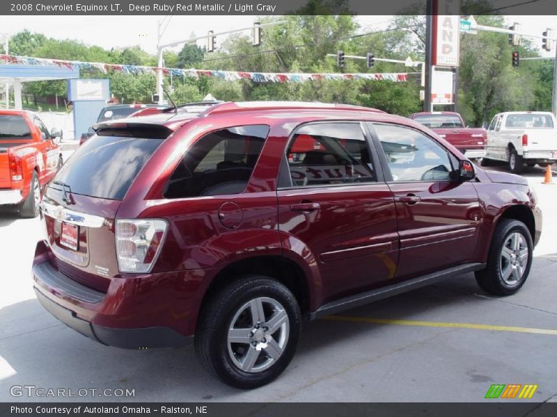 Deep Ruby Red Metallic / Light Gray 2008 Chevrolet Equinox LT